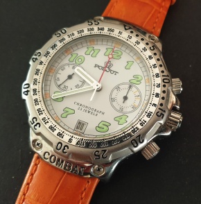 Poljot Combat Chrono 3133 White - Click to enlarge image